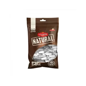 Фільтри для самокруток GULIWER SLIM BIO UNBLEACHED 6X15 мм (200 шт)