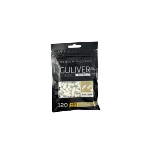 Фільтри для самокруток GULIWER BLACK AND WHITE SLIM 6X15 мм (160 шт)