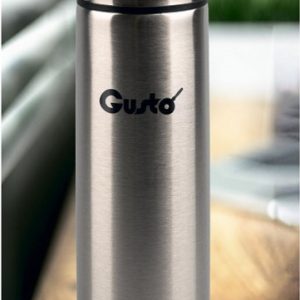 Термос питьевой Gusto Черный янтарь GT-600-P 600 мл серебристый
