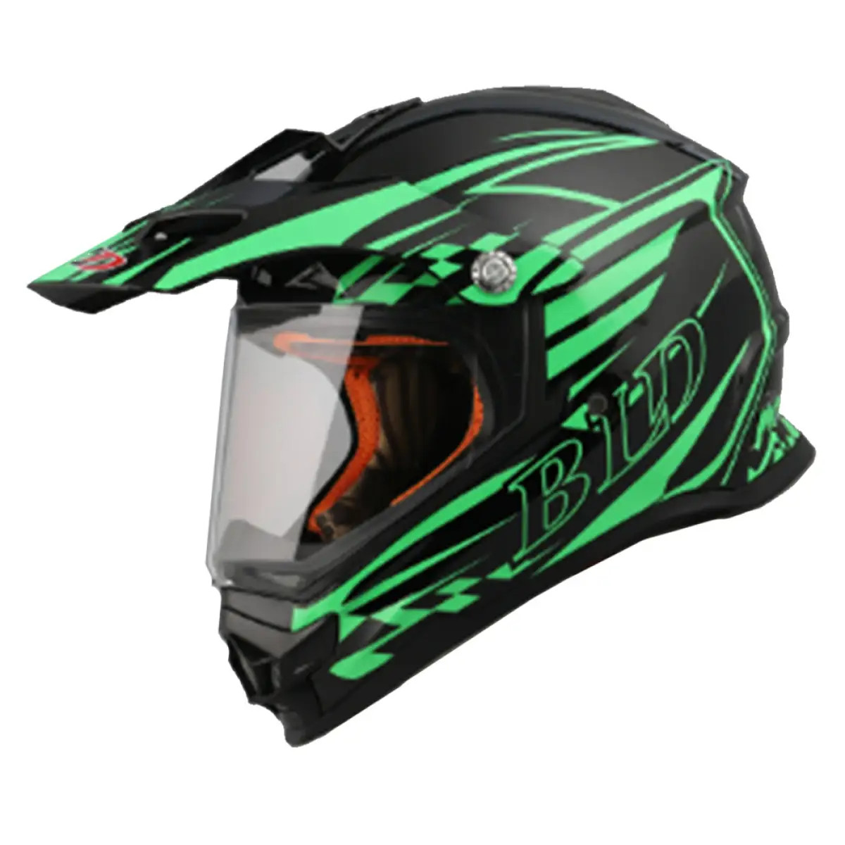 Мотошлем FORTE BLD-819-6-black-green-M M черный с зеленым