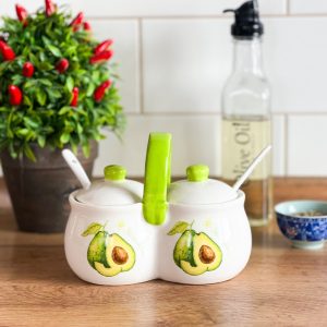 Банка для специй двойная SNT Авокадо 6023-21 200 мл