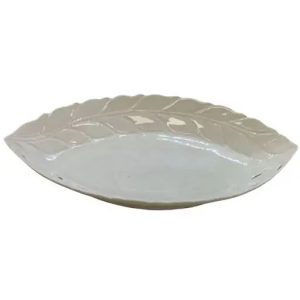 Блюдо для подачи Led Leaf Lace B010812 30х19 см белое